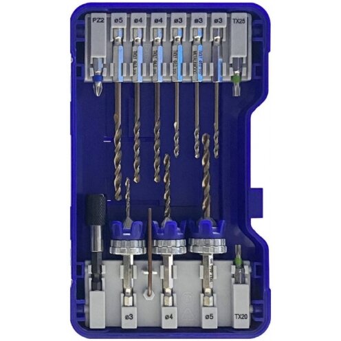 2-in-1 HSS wood/metal drill and countersink bit kits + 6 HSS drill bits + 3 stainless steel bits + accessories 2-in-1 HSS wood/metal drill and countersink bit kits + 6 HSS drill bits + 3 stainless steel bits + accessories