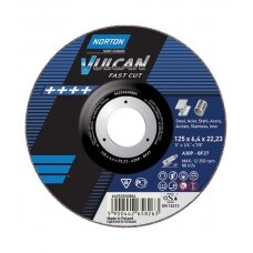 Abrazyvinis metalo/nerūdijančio plieno šlifavimo diskas Norton VULCAN A40S-125X6.4X22.2-T27 -VULCAN
