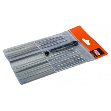Adatinių dildžių rinkinys 9vnt Bahco 160mm Adatinių dildžių rinkinys 9vnt Bahco 160mm