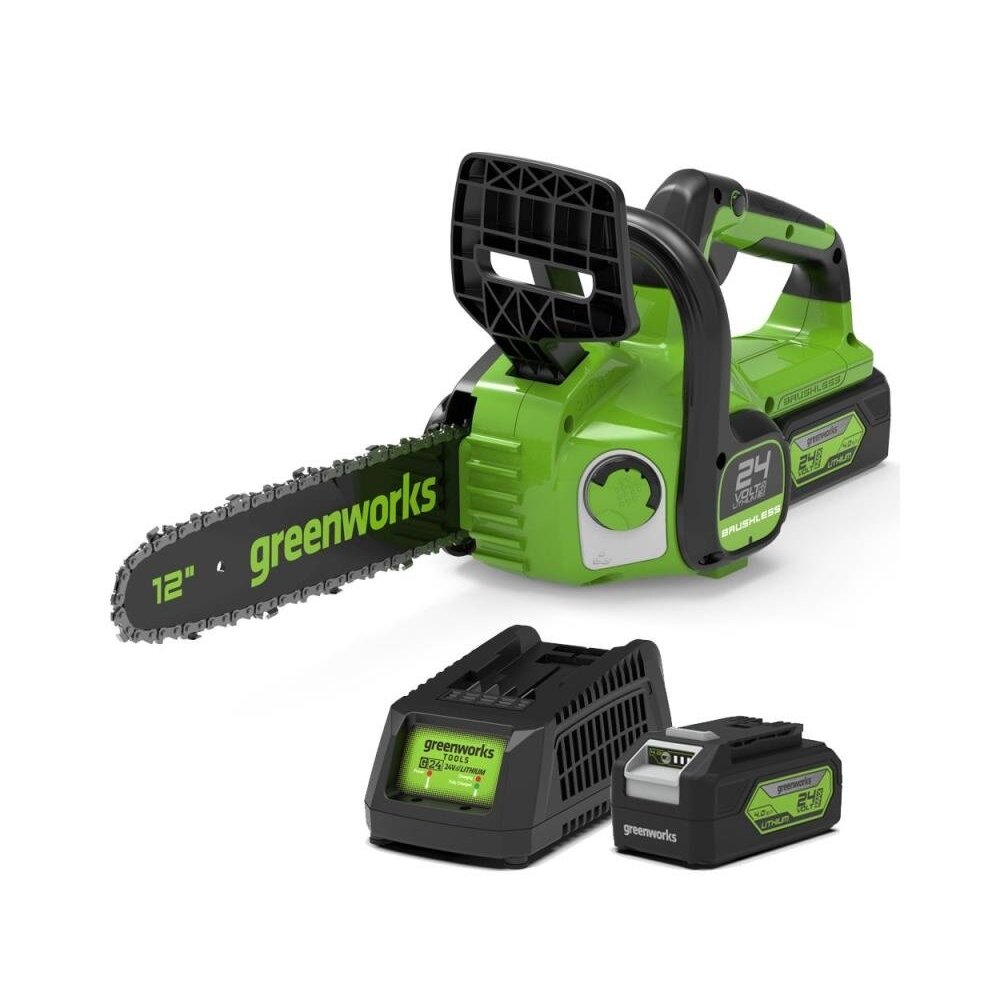 Greenworks GD24CS30K4 AKUMULIATORINIS GRANDININIS PJŪKLAS (24V su 4Ah akumuliatoriumi ir krovikliu) Greenworks GD24CS30K4 AKUMULIATORINIS GRANDININIS PJŪKLAS (24V su 4Ah akumuliatoriumi ir krovikliu)