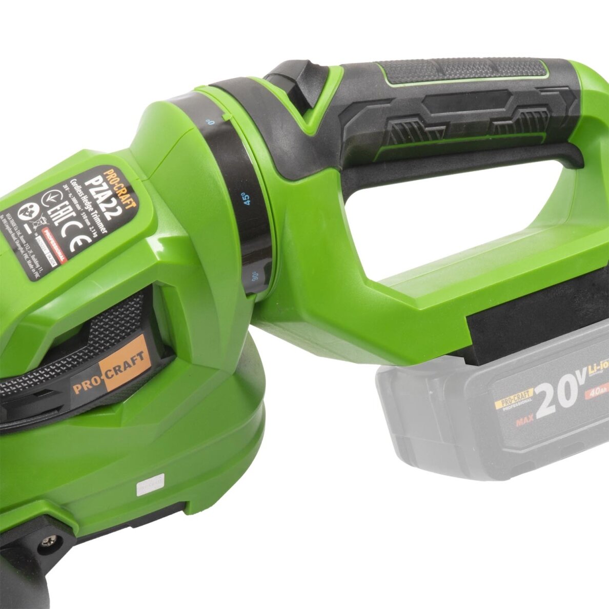 Akumuliatorinės gyvatvorių žirklės „ProCraft PZA22” 8