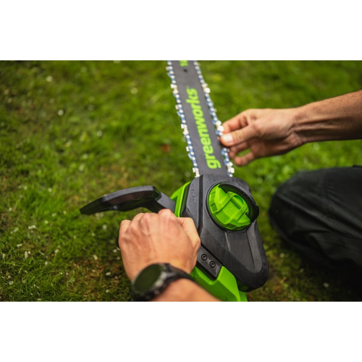 Greenworks GD24CS30K4 AKUMULIATORINIS GRANDININIS PJŪKLAS (24V su 4Ah akumuliatoriumi ir krovikliu) 5 Greenworks GD24CS30K4 AKUMULIATORINIS GRANDININIS PJŪKLAS (24V su 4Ah akumuliatoriumi ir krovikliu) 5