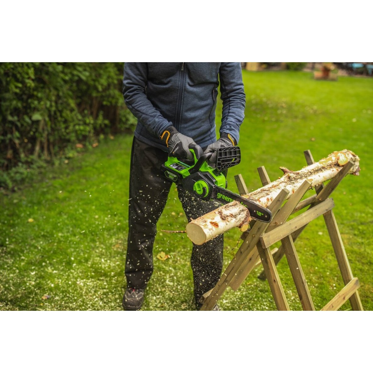 Greenworks GD24CS30K4 AKUMULIATORINIS GRANDININIS PJŪKLAS (24V su 4Ah akumuliatoriumi ir krovikliu) 1 Greenworks GD24CS30K4 AKUMULIATORINIS GRANDININIS PJŪKLAS (24V su 4Ah akumuliatoriumi ir krovikliu) 1