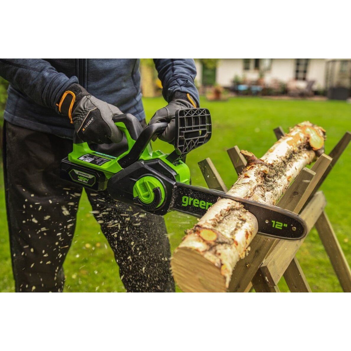Greenworks GD24CS30K4 AKUMULIATORINIS GRANDININIS PJŪKLAS (24V su 4Ah akumuliatoriumi ir krovikliu) 2 Greenworks GD24CS30K4 AKUMULIATORINIS GRANDININIS PJŪKLAS (24V su 4Ah akumuliatoriumi ir krovikliu) 2
