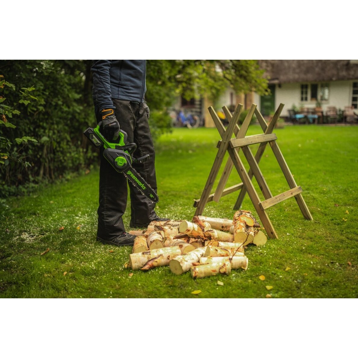 Greenworks GD24CS30K4 AKUMULIATORINIS GRANDININIS PJŪKLAS (24V su 4Ah akumuliatoriumi ir krovikliu) 3 Greenworks GD24CS30K4 AKUMULIATORINIS GRANDININIS PJŪKLAS (24V su 4Ah akumuliatoriumi ir krovikliu) 3
