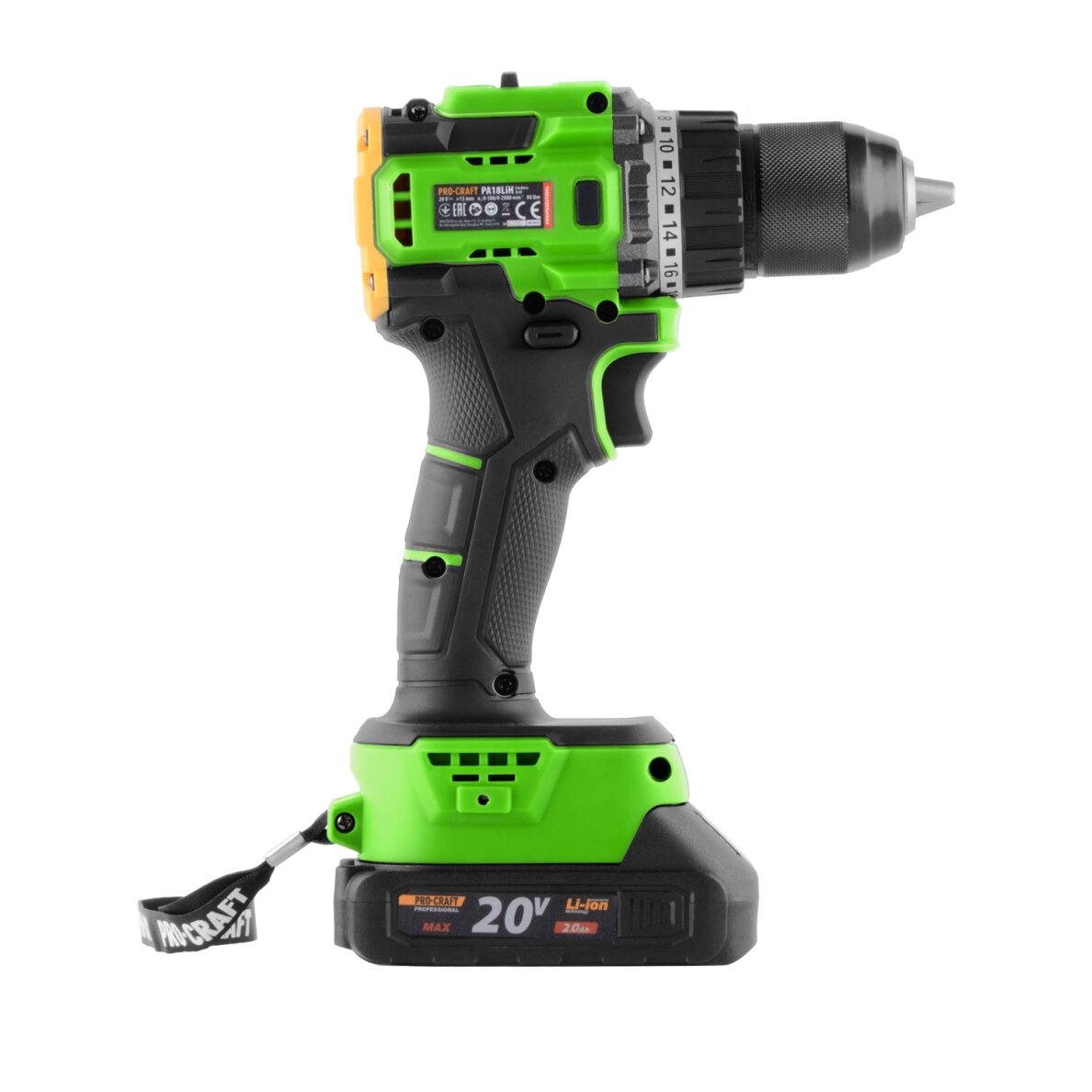 Akumuliatorinis gręžtuvas-suktuvas „ProCraft PA18LiH” 4