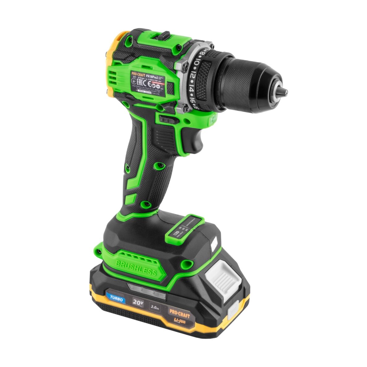 Akumuliatorinis gręžtuvas-suktuvas „ProCraft PA18Pro2” 2