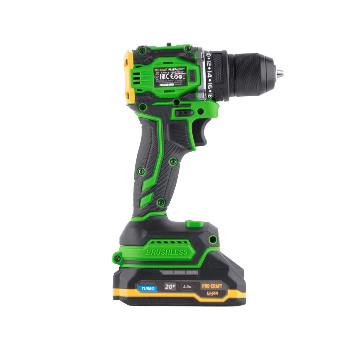 Akumuliatorinis gręžtuvas-suktuvas „ProCraft PA18Pro2” 4