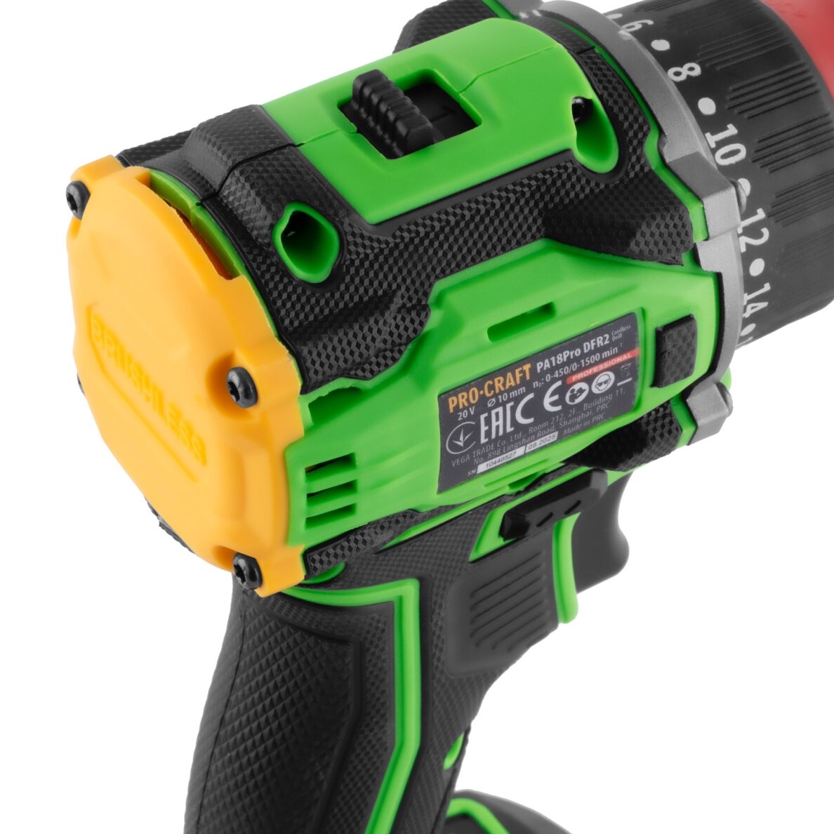 Akumuliatorinis gręžtuvas-suktuvas „ProCraft PA18ProDFR2” 6 Akumuliatorinis gręžtuvas-suktuvas „ProCraft PA18ProDFR2” 6
