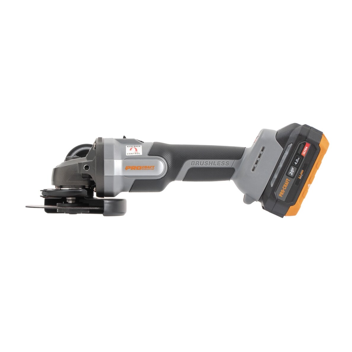 Akumuliatorinis kampinis šlifuoklis „ProCraft Industrial AG125A-1B-F” 11 Akumuliatorinis kampinis šlifuoklis „ProCraft Industrial AG125A-1B-F” 11