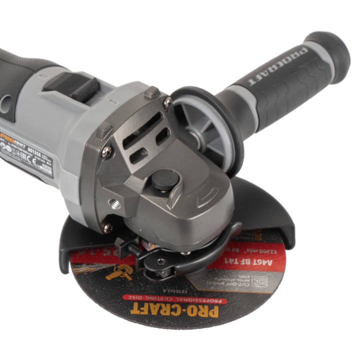 Akumuliatorinis kampinis šlifuoklis „ProCraft Industrial AG125A-1B-F” 9