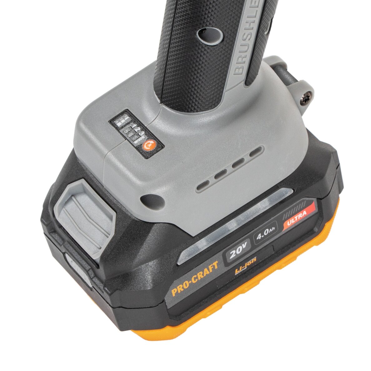 Akumuliatorinis kampinis šlifuoklis „ProCraft Industrial AG125A” 9