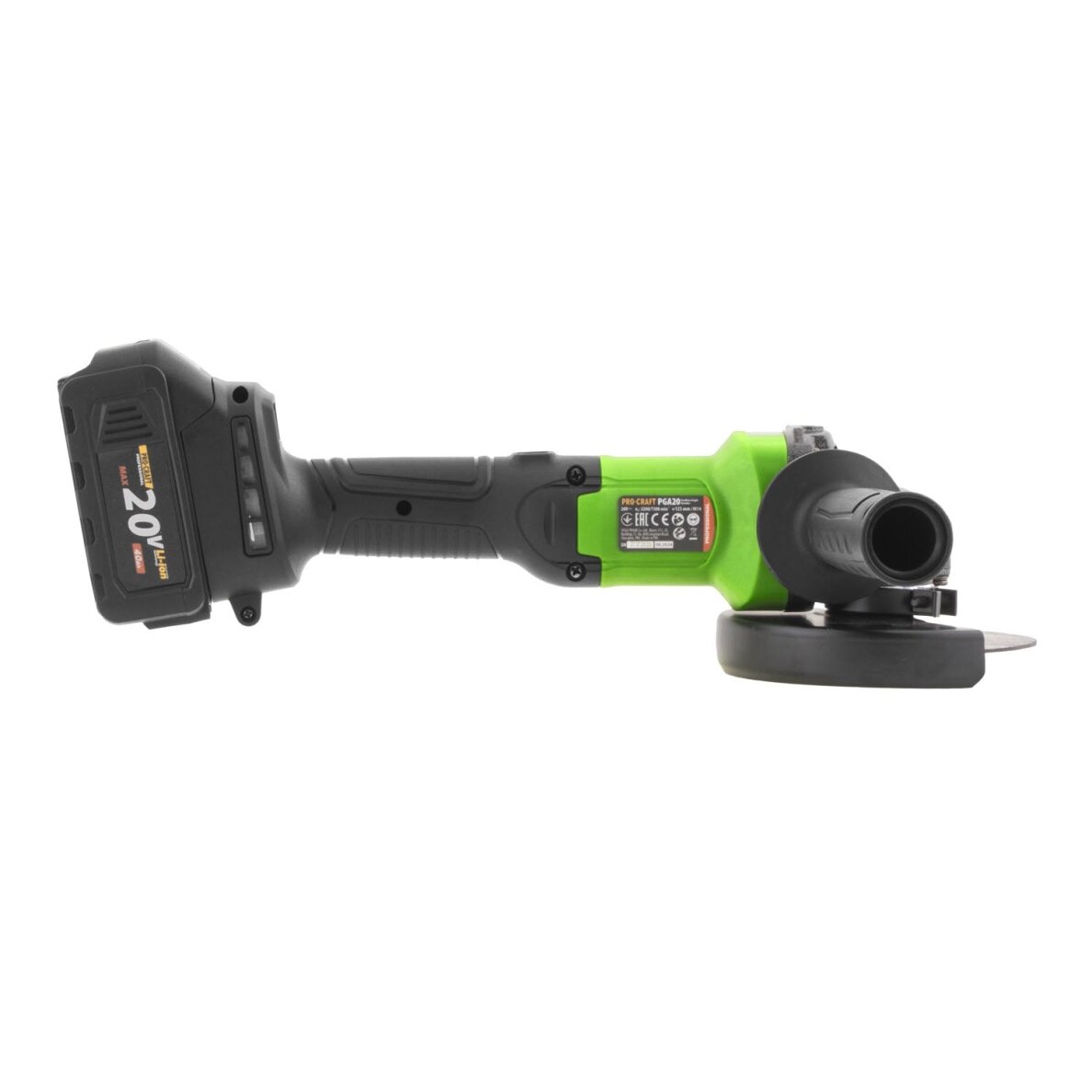 Akumuliatorinis kampinis šlifuoklis „ProCraft PGA20” 4