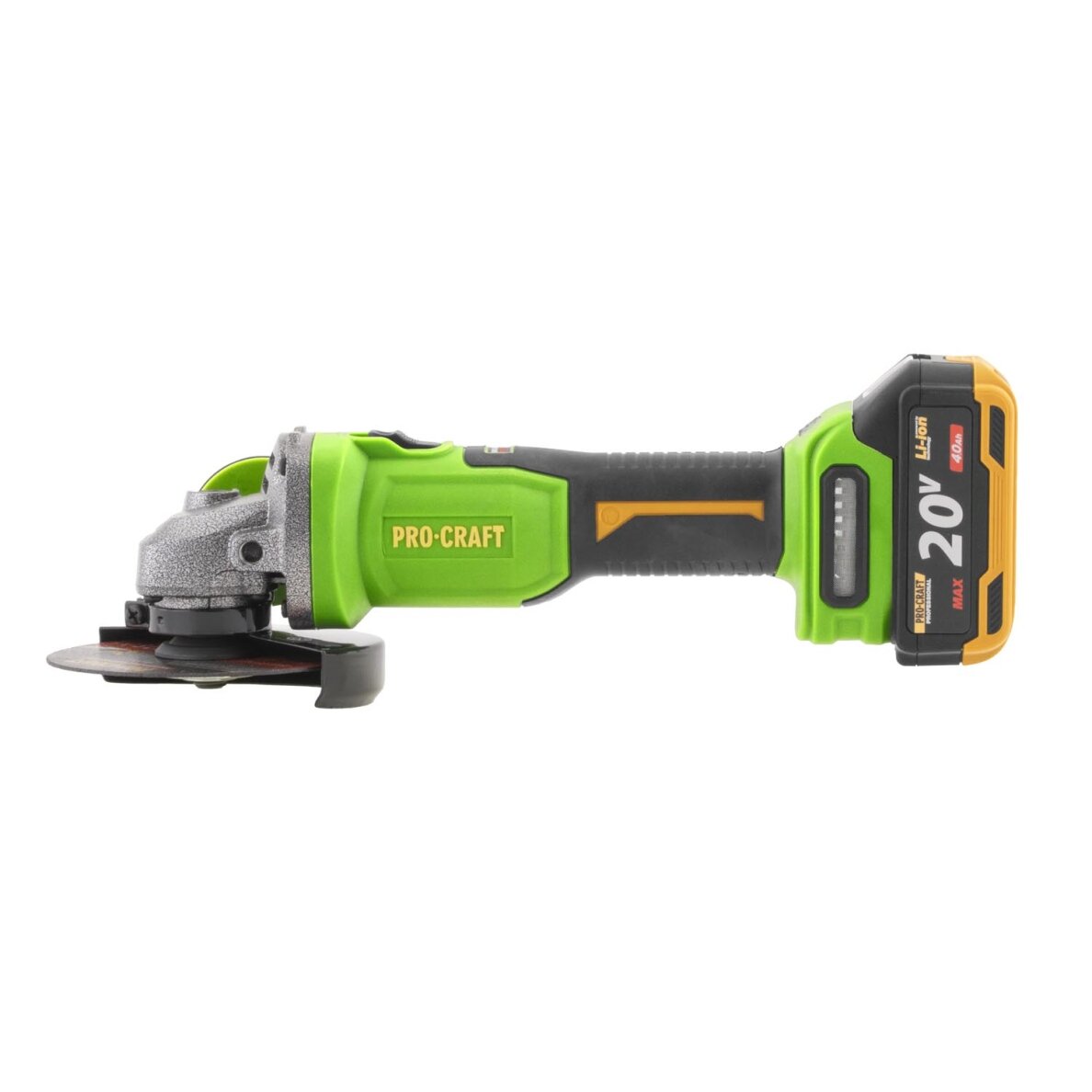 Akumuliatorinis kampinis šlifuoklis „ProCraft PWA220” 3 Akumuliatorinis kampinis šlifuoklis „ProCraft PWA220” 3