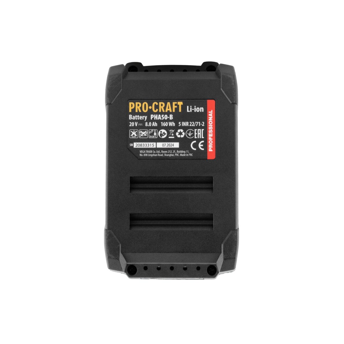 Akumuliatorinis perforatorius „ProCraft PHA50-1b-c SDS-MAX” 3 Akumuliatorinis perforatorius „ProCraft PHA50-1b-c SDS-MAX” 3