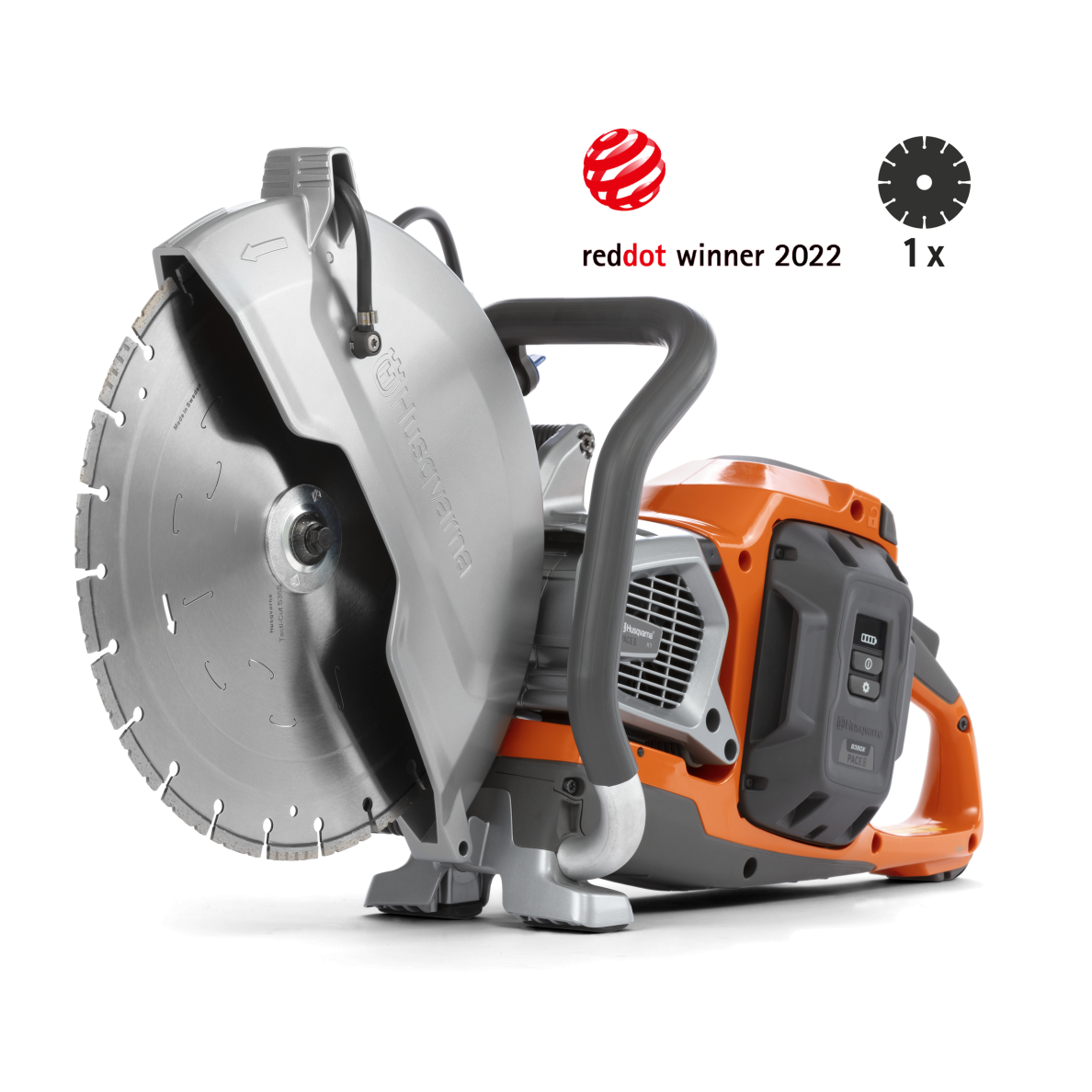 Akumuliatorinis pjaustytuvas „Husqvarna K 1 PACE” Akumuliatorinis pjaustytuvas „Husqvarna K 1 PACE”