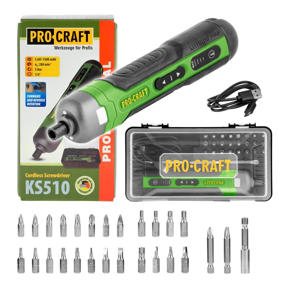 Akumuliatorinis suktuvas „ProCraft KS510" Akumuliatorinis suktuvas „ProCraft KS510"