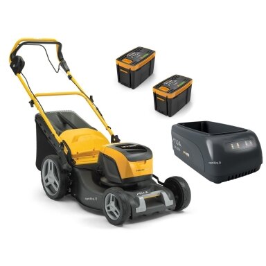 Akumuliatorinė savaeigė vejapjovė STIGA COLLECTOR 548 S AE KIT (2x4.0Ah, 48V 8Ah) Akumuliatorinė savaeigė vejapjovė STIGA COLLECTOR 548 S AE KIT (2x4.0Ah, 48V 8Ah)