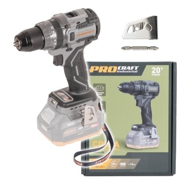 Akumuliatorinis gręžtuvas-suktuvas „ProCraft Industrial CD20Abb” Akumuliatorinis gręžtuvas-suktuvas „ProCraft Industrial CD20Abb”