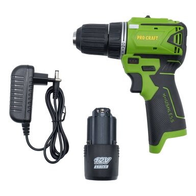 Akumuliatorinis gręžtuvas-suktuvas „ProCraft PA12BL” Akumuliatorinis gręžtuvas-suktuvas „ProCraft PA12BL”