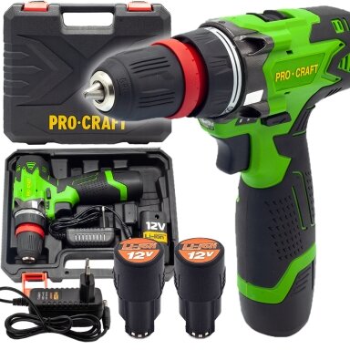 Akumuliatorinis gręžtuvas-suktuvas „ProCraft PA12DFR” Akumuliatorinis gręžtuvas-suktuvas „ProCraft PA12DFR”