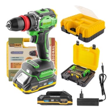 Akumuliatorinis gręžtuvas-suktuvas „ProCraft PA18Pro DFR” Akumuliatorinis gręžtuvas-suktuvas „ProCraft PA18Pro DFR”