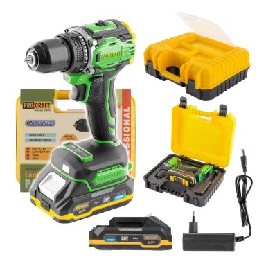 Akumuliatorinis gręžtuvas-suktuvas „Procraft PA18Pro" Akumuliatorinis gręžtuvas-suktuvas „Procraft PA18Pro"