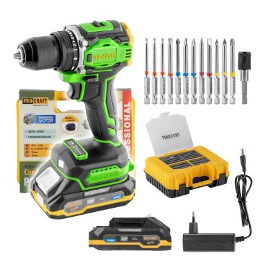 Akumuliatorinis gręžtuvas-suktuvas „ProCraft PA18Pro2” Akumuliatorinis gręžtuvas-suktuvas „ProCraft PA18Pro2”