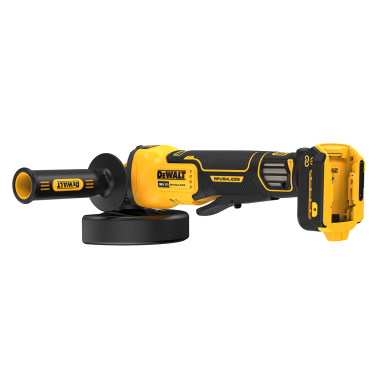 Akumuliatorinis kampinis šlifuoklis DeWalt DCG416VSN FLEXVOLT, 18 V, (be akum. ir krov.) Akumuliatorinis kampinis šlifuoklis DeWalt DCG416VSN FLEXVOLT, 18 V, (be akum. ir krov.)