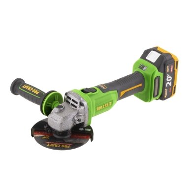 Akumuliatorinis kampinis šlifuoklis „ProCraft PWA220” Akumuliatorinis kampinis šlifuoklis „ProCraft PWA220”