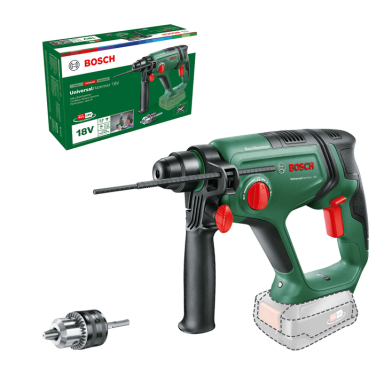 Akumuliatorinis perforatorius Bosch UniversalHammer 18 V, (be akum. ir krov.) Akumuliatorinis perforatorius Bosch UniversalHammer 18 V, (be akum. ir krov.)