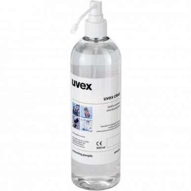 Akinių valymo skystis Uvex, 500 ml valymo stotelės 9970005 pakeitimui Akinių valymo skystis Uvex, 500 ml valymo stotelės 9970005 pakeitimui