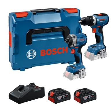 Akum. suktuvų komplektas Bosch GSR 18V-65 + GDR 18V-215, 18V, 2x5.0 Ah, 0615A50090
