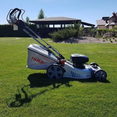 Akumuliatorinė savaeigė vejapjovė 2 × 40 V 5 Ah IKRA IAM 40-4625 S 4