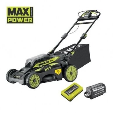 Akumuliatorinė vejapjovė Ryobi RY36LMX51A-160, 36 V (1x 6.0 Ah) Akumuliatorinė vejapjovė Ryobi RY36LMX51A-160, 36 V (1x 6.0 Ah)