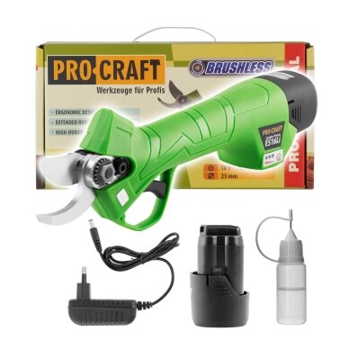 Akumuliatorinės šakų žirklės „ProCraft ES16Li1B” Akumuliatorinės šakų žirklės „ProCraft ES16Li1B”