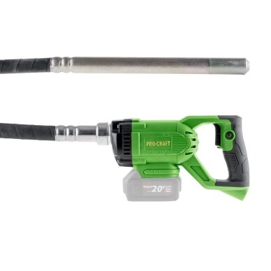 Akumuliatorinis betono vibratorius „ProCraft CV20bb” 2 Akumuliatorinis betono vibratorius „ProCraft CV20bb” 2