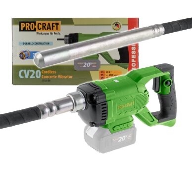 Akumuliatorinis betono vibratorius „ProCraft CV20bb”