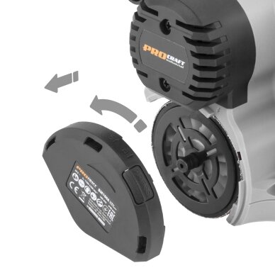 Akumuliatorinis cilindrinis šlifuoklis „ProCraft Industrial BM100A” 7 Akumuliatorinis cilindrinis šlifuoklis „ProCraft Industrial BM100A” 7