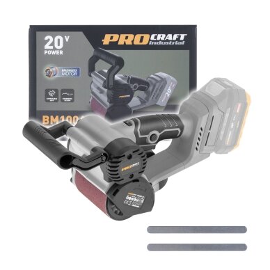 Akumuliatorinis cilindrinis šlifuoklis „ProCraft Industrial BM100A”