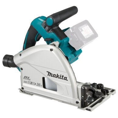 Akumuliatorinis diskinis pjūklas Makita DSP601PTJ+SET, 36V=2x18V, 5,0Ah 1 Akumuliatorinis diskinis pjūklas Makita DSP601PTJ+SET, 36V=2x18V, 5,0Ah 1