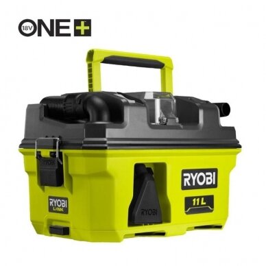 Akumuliatorinis drėgno ir sauso valymo dulkių siurblys Ryobi RV1811-0, 18V, (be akum. ir krov.) Akumuliatorinis drėgno ir sauso valymo dulkių siurblys Ryobi RV1811-0, 18V, (be akum. ir krov.)
