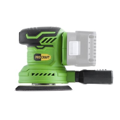 Akumuliatorinis ekscentrinis šlifuoklis „ProCraft PX20BL” 4