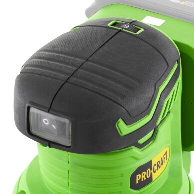 Akumuliatorinis ekscentrinis šlifuoklis „ProCraft PX20BL” 8