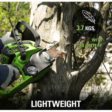 Greenworks G40CS30K2 AKUMULIATORINIS GRANDININIS PJŪKLAS 30cm (12") (40V su 2Ah akumuliatoriumi ir krovikliu) 5