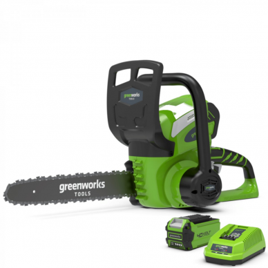 Greenworks G40CS30K2 AKUMULIATORINIS GRANDININIS PJŪKLAS 30cm (12") (40V su 2Ah akumuliatoriumi ir krovikliu) Greenworks G40CS30K2 AKUMULIATORINIS GRANDININIS PJŪKLAS 30cm (12") (40V su 2Ah akumuliatoriumi ir krovikliu)