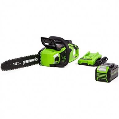 Greenworks GD24X2CS36K4x AKUMULIATORINIS GRANDININIS PJŪKLAS 36cm (48V (2X24V) du 4Ah akumuliatoriai ir kroviklis) Greenworks GD24X2CS36K4x AKUMULIATORINIS GRANDININIS PJŪKLAS 36cm (48V (2X24V) du 4Ah akumuliatoriai ir kroviklis)