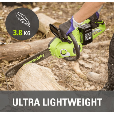 Greenworks GD24X2CS36K4x AKUMULIATORINIS GRANDININIS PJŪKLAS 36cm (48V (2X24V) du 4Ah akumuliatoriai ir kroviklis) 1 Greenworks GD24X2CS36K4x AKUMULIATORINIS GRANDININIS PJŪKLAS 36cm (48V (2X24V) du 4Ah akumuliatoriai ir kroviklis) 1