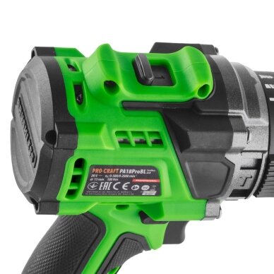 Akumuliatorinis gręžtuvas-suktuvas „ProCraft PA18ProBL-BB” 8 Akumuliatorinis gręžtuvas-suktuvas „ProCraft PA18ProBL-BB” 8