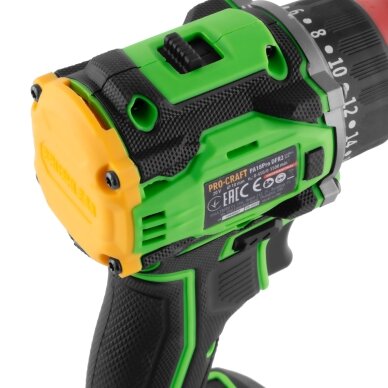 Akumuliatorinis gręžtuvas-suktuvas „ProCraft PA18ProDFR2” 6 Akumuliatorinis gręžtuvas-suktuvas „ProCraft PA18ProDFR2” 6